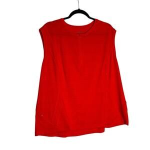 Athleta Pacifica Illume UPF Fitted Tank Red Plus Size 2X